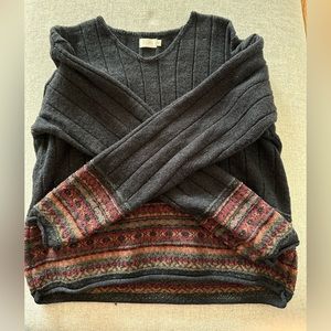 V neck sweater